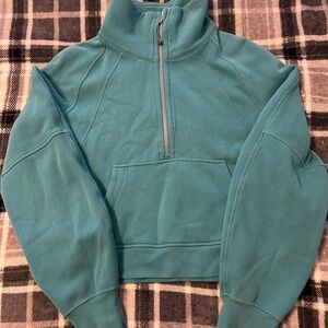 lululemon athletica Teal Half-Zip Sweatshirt